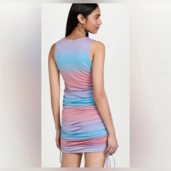 NWT REVOLVE Le Superbe Baccara Tank Dress Metallic Surf Stripe MSRP $295 S PRIDE - Picture 2 of 7